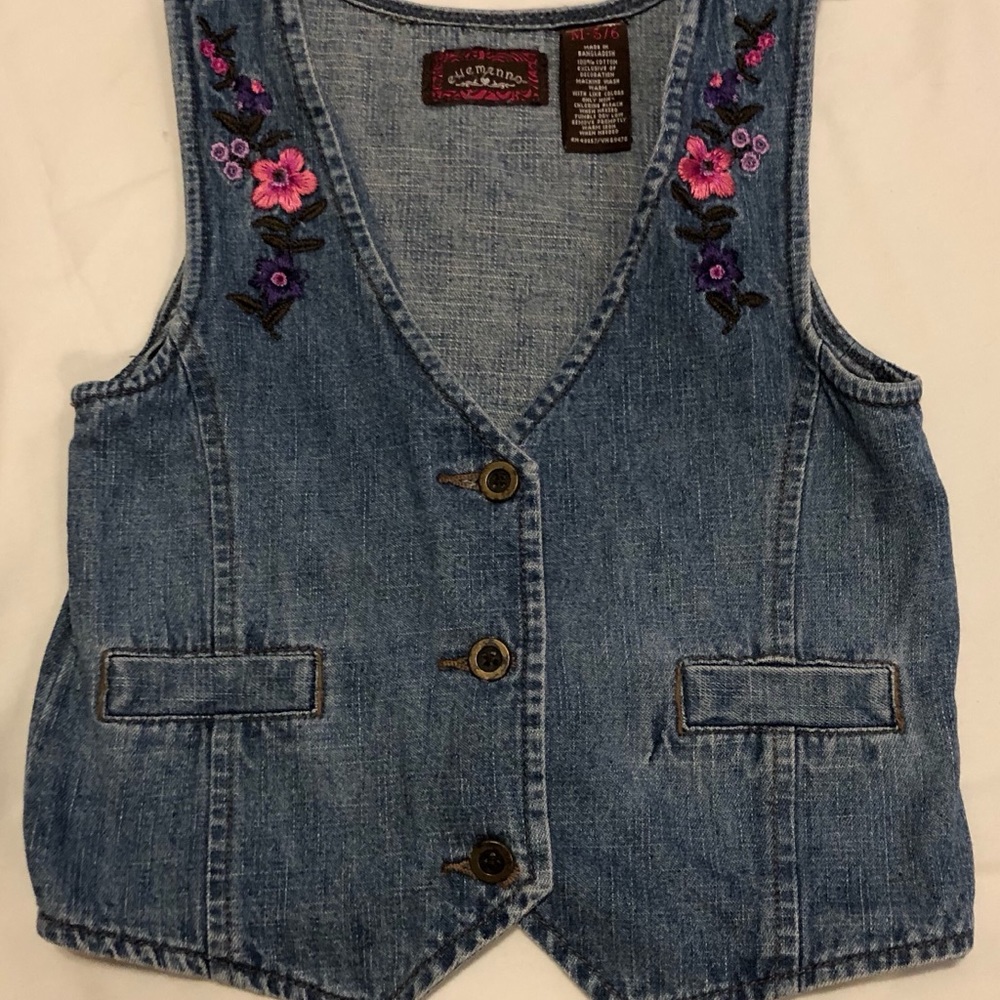 Elle Menno girls Jean vest